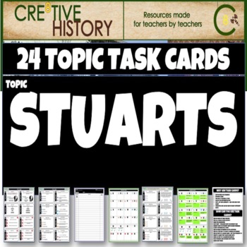 Preview of Stuarts Family History Task Cards