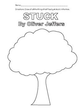 stuck by oliver jeffers worksheets