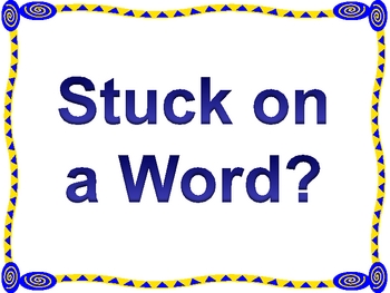 Preview of Stuck on a Word