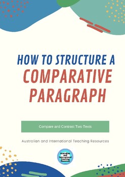 Preview of Stucturing a Comparative Paragraph (Editable Word Doc)