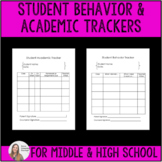 Student Academic & Behavior Trackers (editable so you can 