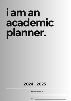 Preview of Student Academic Planner 2024-25