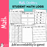 Student Accountability Math Center Logs & Recording Sheets