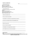 Student Accountability Sheet - Responsibility & Respect fo