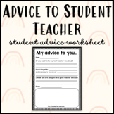 Student Advice to Student Teacher