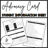 Student Advocacy Card