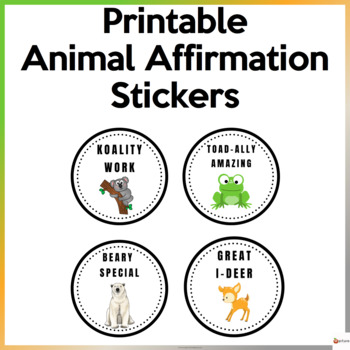 Mental Health Affirmation Stickers Journal Printable 