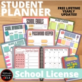 Student Agenda Planner Calendar Tracker SCHOOL LICENSE