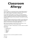Student Allergy Note