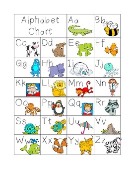 Student Alphabet Chart by Allison Tilton | TPT