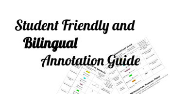 Preview of Student Annotation Guide (Spanish & English Version) Dual Language