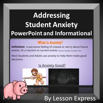 Preview of Addressing Student Anxiety -- Professional Development Presentation