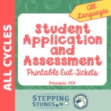 Student Application and Assessment Printable Strategy Shee