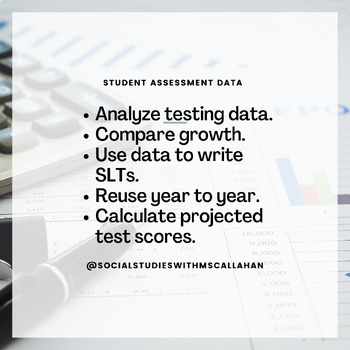 Preview of Student Assessment Data Tracker