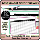 Student Assessment Data Tracking Forms | Teacher Data Coll