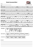 Student Assessment Sheet - Phonics / Reading / Blending (J