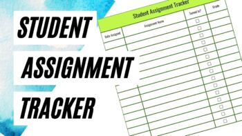 Preview of Student Assignment Tracker