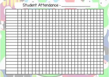 Student Attendance By Mrs Millis by Mrs Millis | TpT