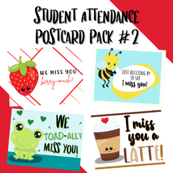 4 x 6 In, 48 Pack Attendance Postcard We Pawsitively Miss You Postcards