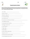 Student Autograph Icebreaker -- First-day/week activity