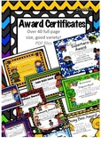 Student Award Certificates- Variety, Colorful, over 40 cer