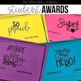 Student Award Certificates for the End of the Year