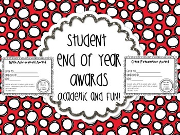 Preview of Student Awards 45 Certificates for End of the Year Celebration Academic and Fun