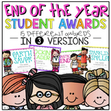 Student Awards {Color & Black Line} with Boy/Girl Versions!