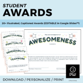 Student Awards for Late Elementary, Middle School, High School
