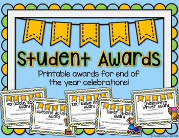 Preview of Student Awards for the End of the Year