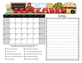 Student Behavior Calendar August 2015 - July 2016