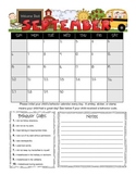 Student Behavior Calendar (Vertical) August 2015 - July 2016