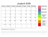 Student Behavior Calendars 2015-2016