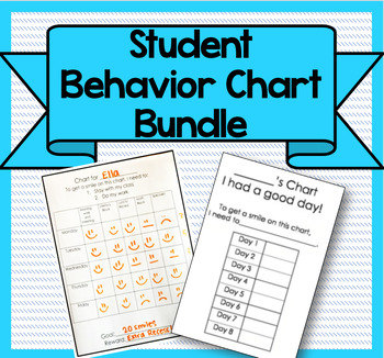 Student Behavior Chart Bundle by Miz Riz Elementary Resources | TPT