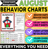 Behavior Charts - Back to School - Classroom Management