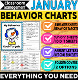 Behavior Charts  Winter January Classroom Management