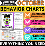 Behavior Charts-Halloween-Fall-Classroom Management