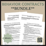 Student Behavior Contracts Bundle