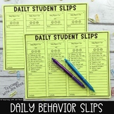 Daily Slips for Classroom Management