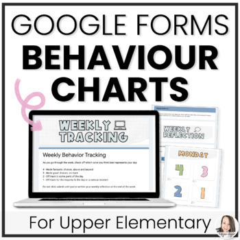 Preview of Student Behavior Tracking Sheet & Behavior Self Reflection on Google Forms