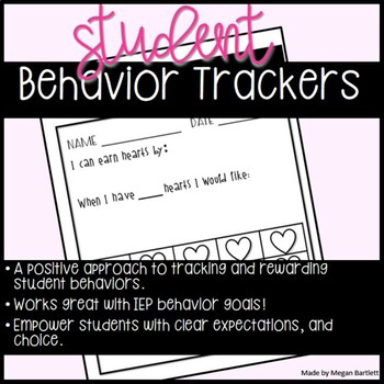 Preview of Student Behavior tracker - With Goal Setting! #BTSBONUS23