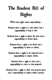 Student Bill of Rights Display
