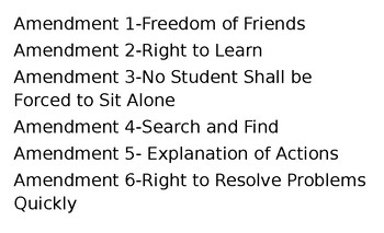 Preview of Student Bill of Rights