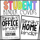 Student Binder Covers | FREEBIE