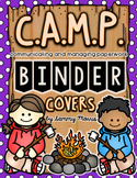 C.A.M.P. Student Binder Covers - Camping Theme