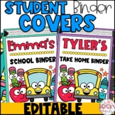 Student Binder Covers Editable