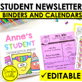Student Binder Covers, Newsletter Templates, & Calendars t