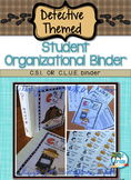 Student Binder, Detective Themed editable