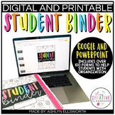 Student Binder | Digital and Printable | Student Planner |