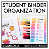 Student Binder Organization: Icons and Covers